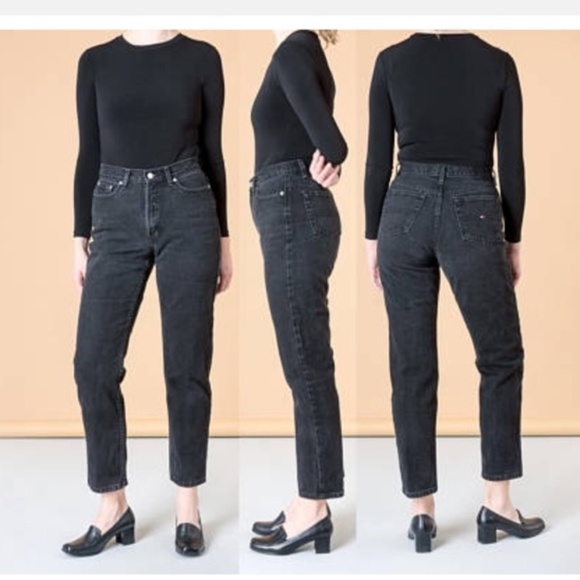 tommy hilfiger high waisted mom jeans tommy hilfiger high waisted mom jeans